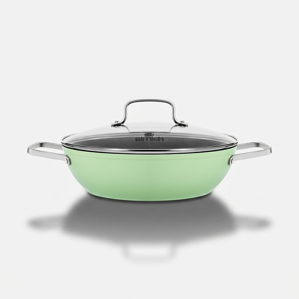 Nồi lẩu chống dính vân đá Elmich El-5553GY28 size 28cm