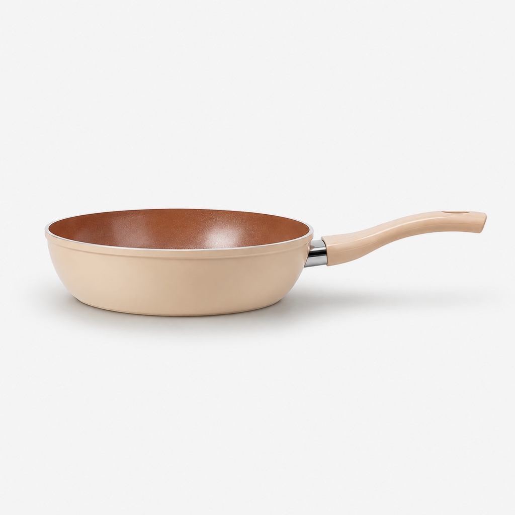 Chảo chống dính Ceramic Elmich Plus Mocha Size 20,24,26,28cm