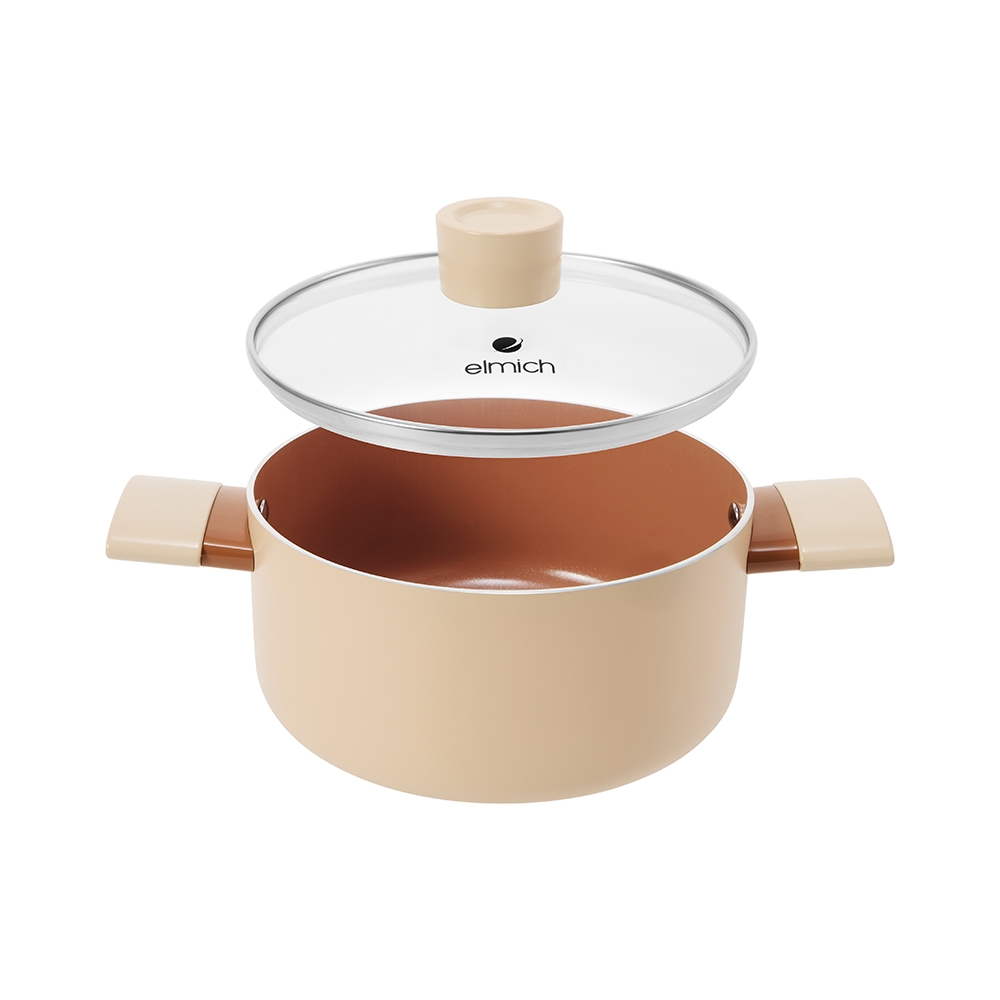 Bộ nồi chảo chống dính Elmich Daily size 18,20,24 chảo 20, 26cm