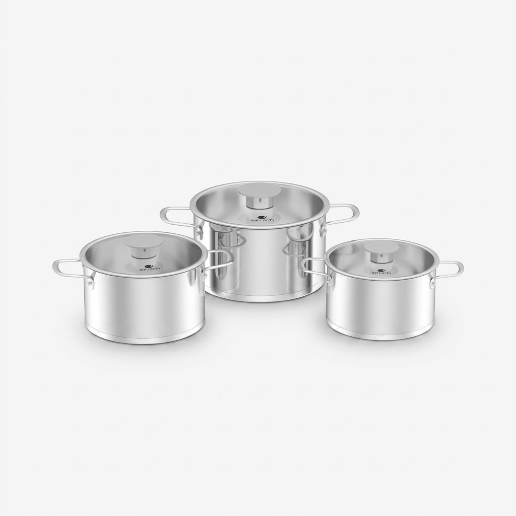 Bộ nồi inox liền khối Elmich Hera EL-8266 size 16,18,22cm