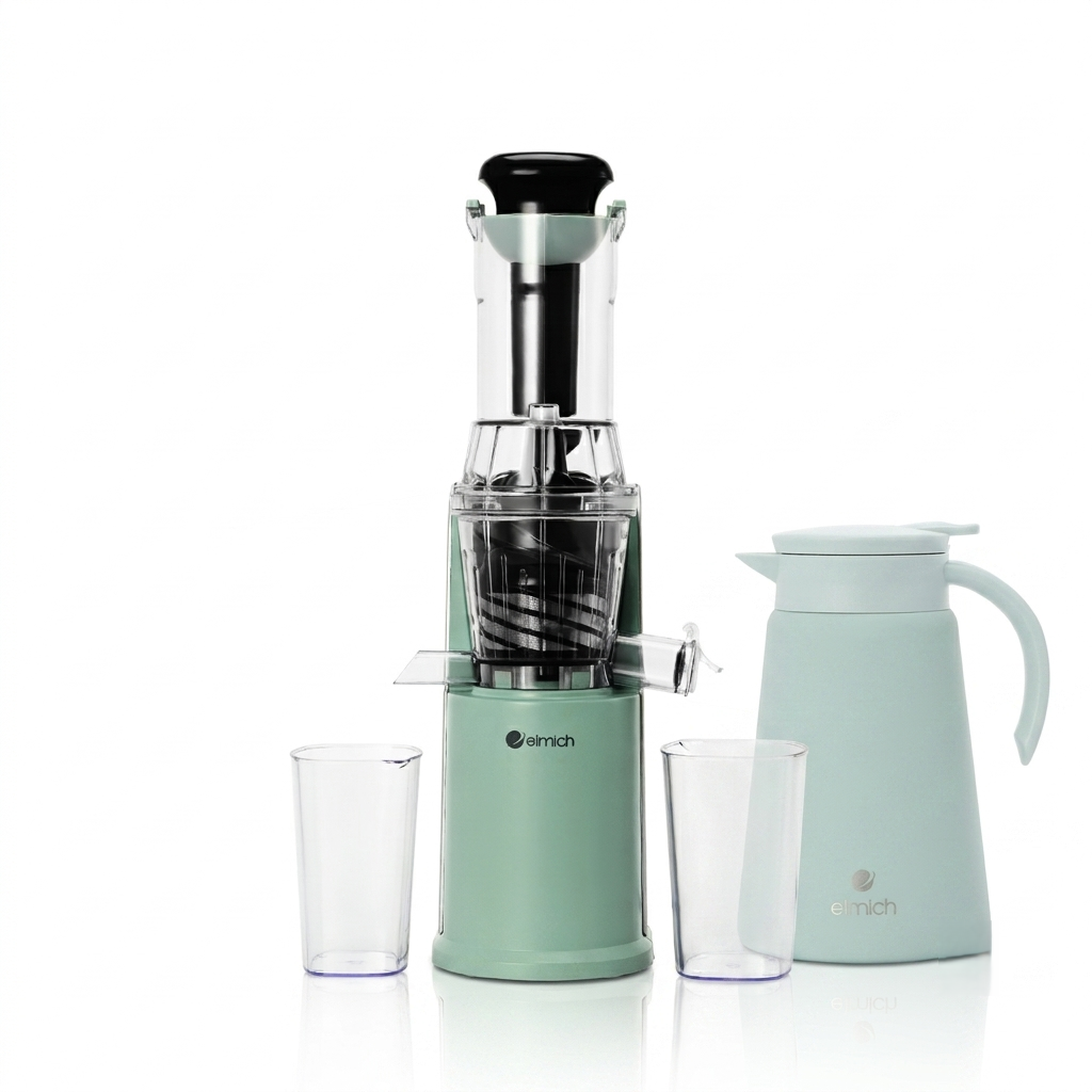 COMBO Máy ép chậm Elmich JEE-8723 & Bình giữ nhiệt gia đình  EL8356 dung tích 1L