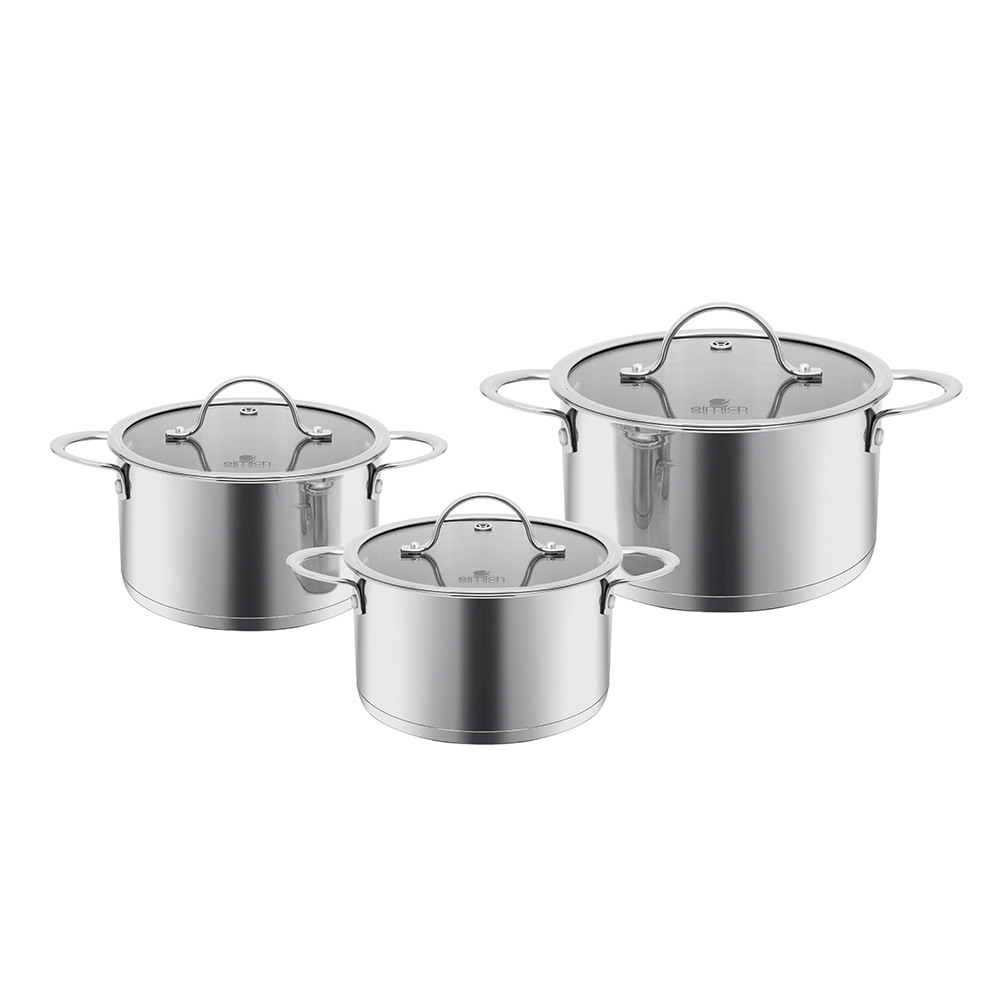 Bộ nồi Inox 304 Impact bonding Elmich EL2481 size 16,20,22cm
