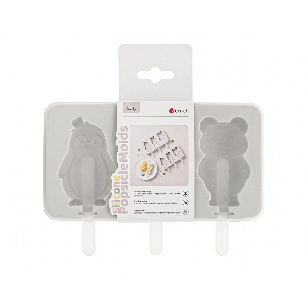 Khuôn kem platinum silicone hình thú Elmich Daily
