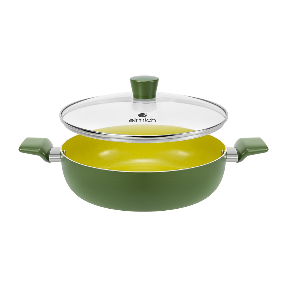Nồi lẩu chống dính ceramic Elmich Daily Milan 28cm