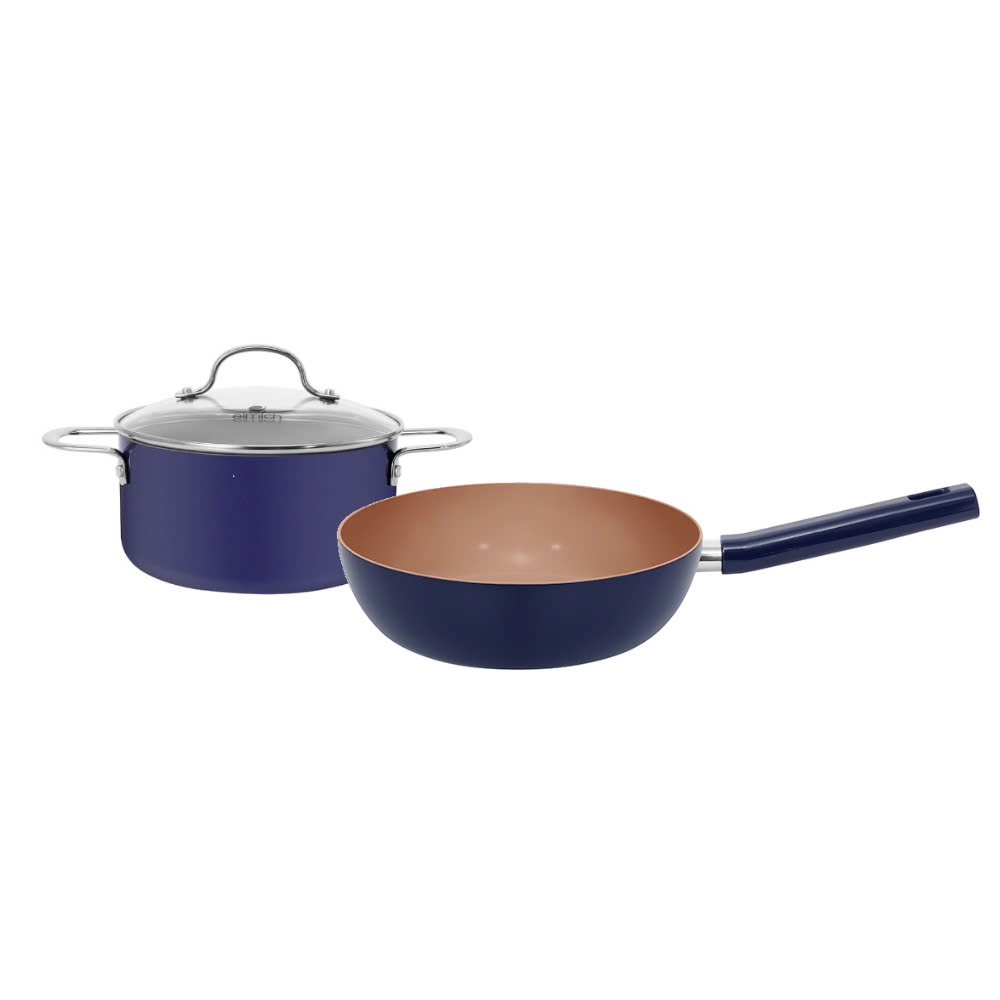 Bộ nồi chảo chống dính Elmich size 20, chảo 24cm