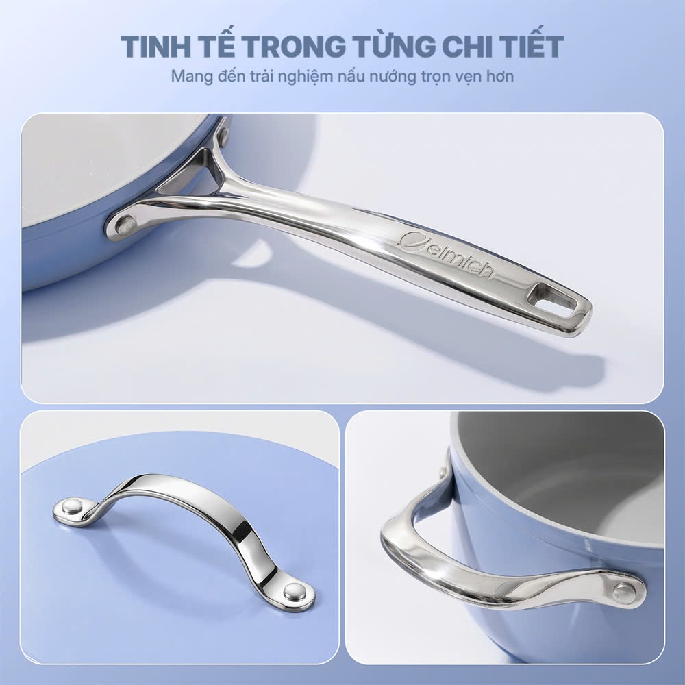 Chảo chống dính Ceramic Elmich Premium Zen