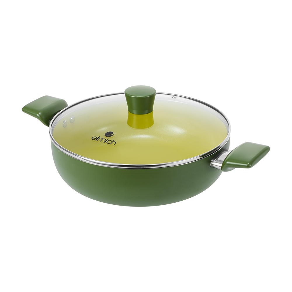 Nồi lẩu chống dính ceramic Elmich Daily Milan 28cm