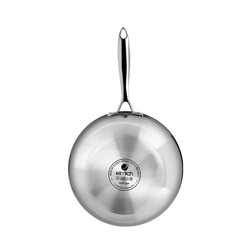 Chảo xào inox cao cấp 3 lớp đáy liền Elmich Trimax EL4846OL size 26cm