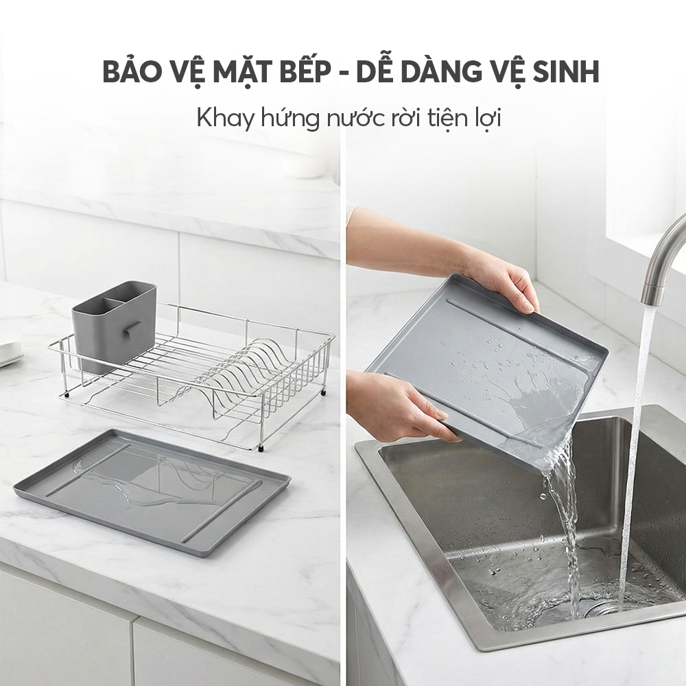 Kệ úp bát đĩa 1 tầng Elmich EL8443
