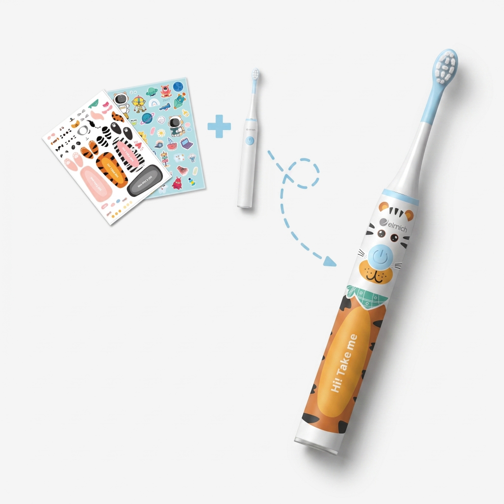 Bàn chải đánh răng điện trẻ em Elmich Babycare TBE-8459