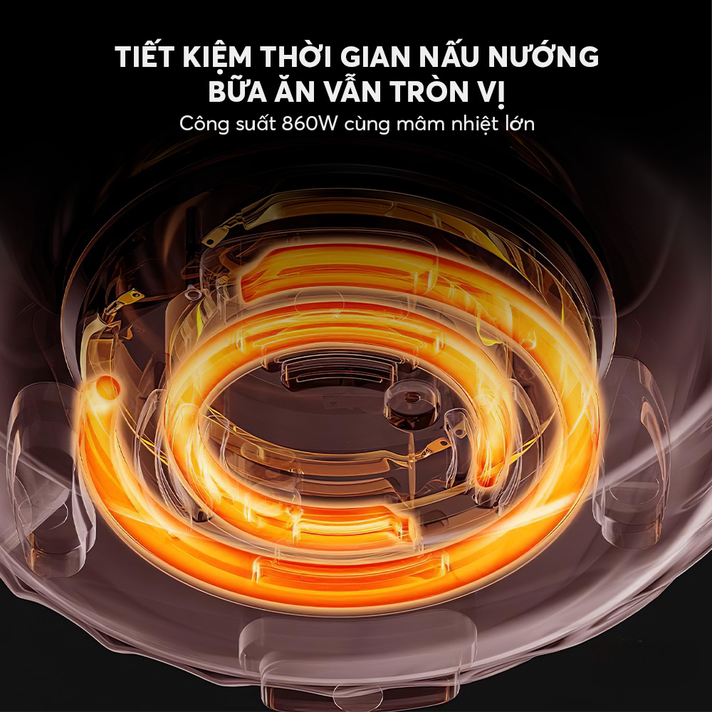 Nồi áp suất điện đa năng Elmich PCE9152PG dung tích 4L