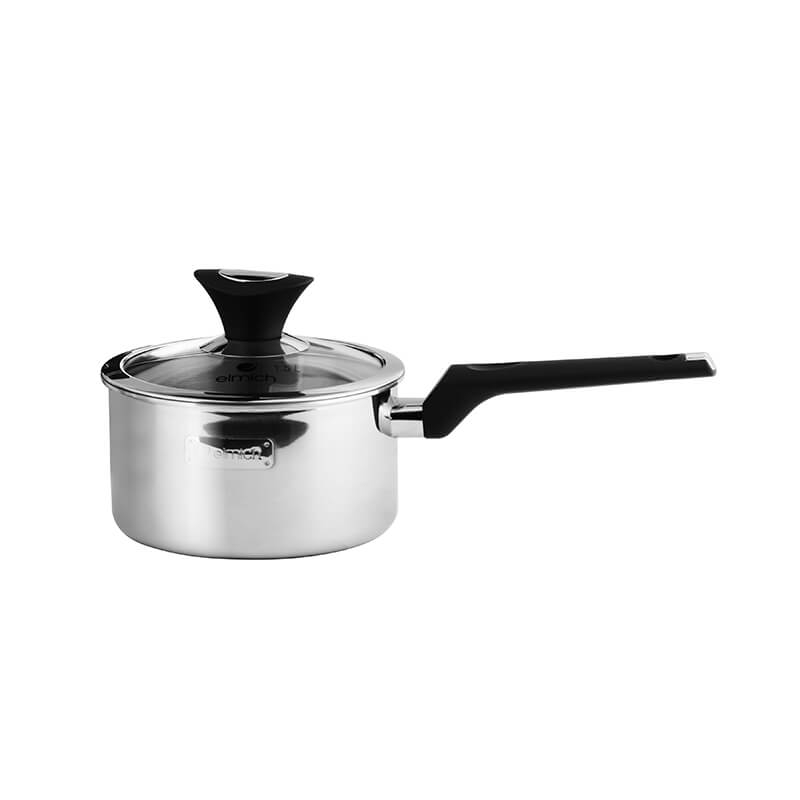 Bộ nồi chảo inox cao cấp 3 lớp đáy liền Elmich EDA-0866