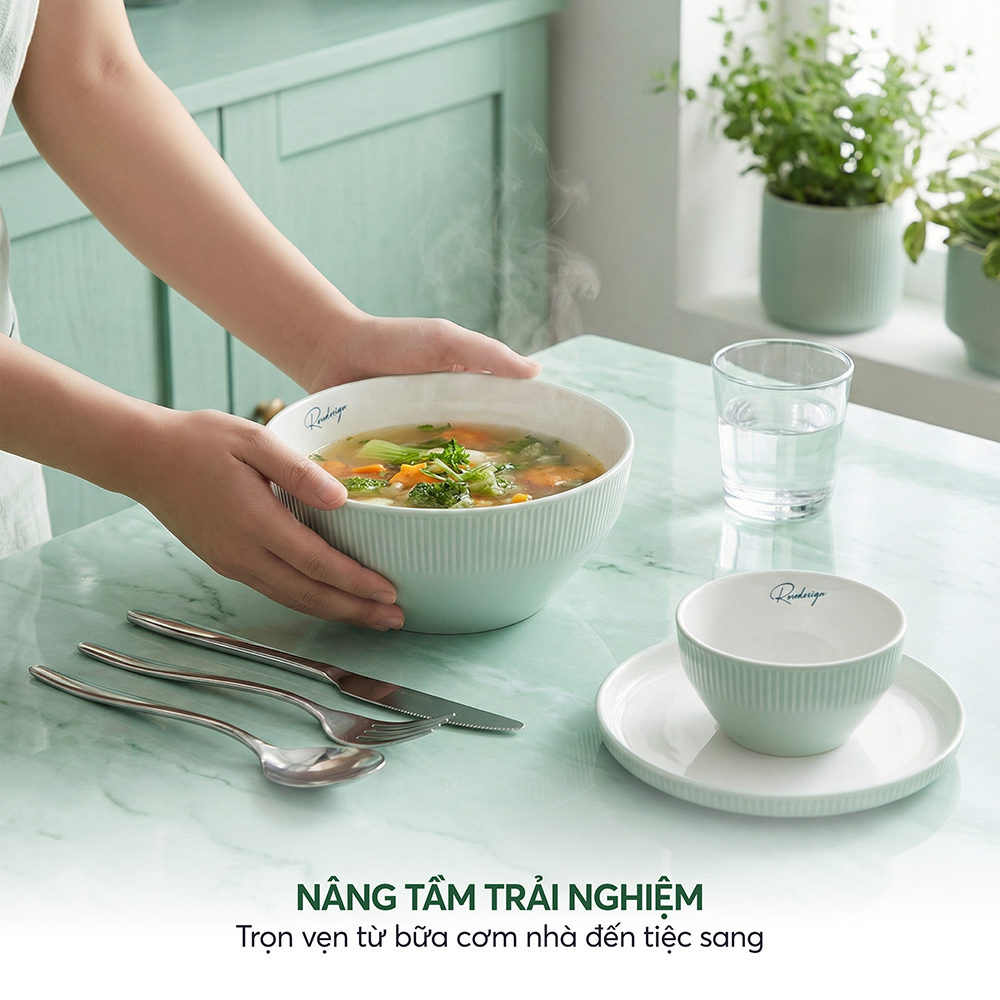 Bát tô đại bằng sứ Elmich RoseDesign EL0239PG