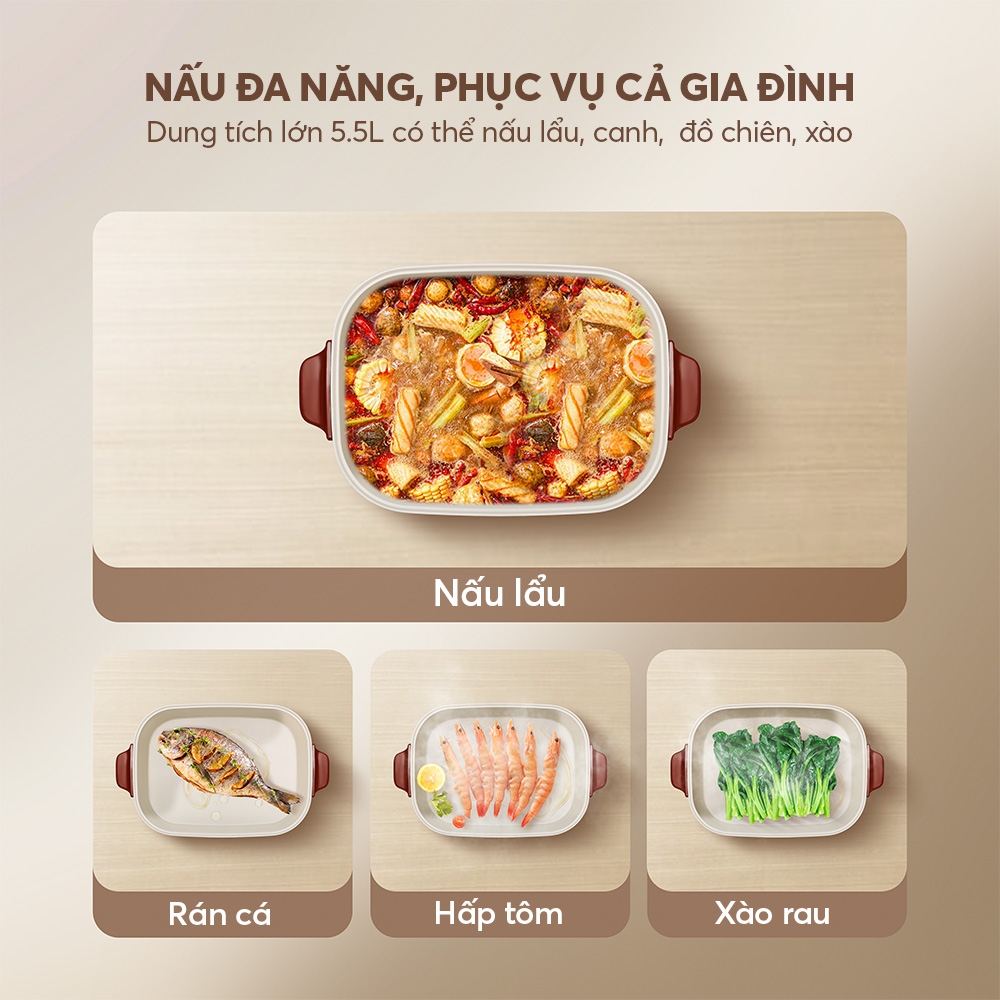 Nồi lẩu điện Elmich MPE1299