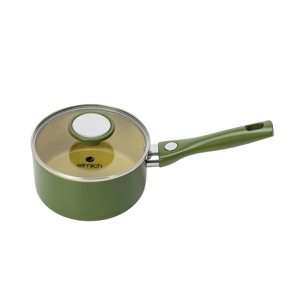 Quánh phủ sứ chống dính Elmich Olive Classic EL- 5534OV16 size 16cm