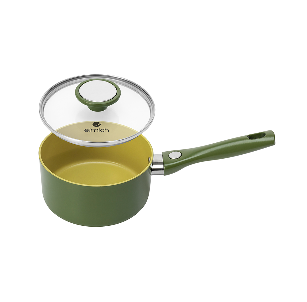 Quánh phủ sứ chống dính Elmich Olive Classic EL- 5534OV16 size 16cm