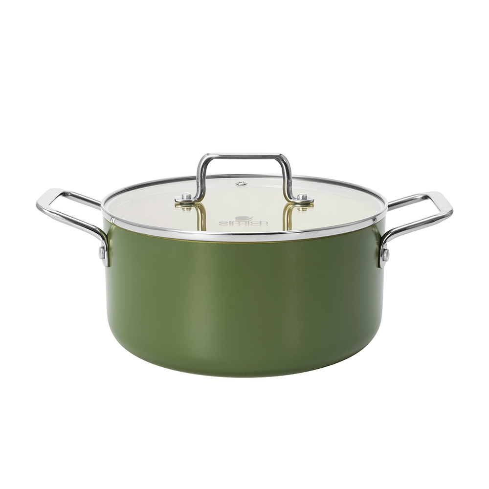 Nồi chống dính Ceramic Elmich Olive Classic EL 5535OV size 18,20cm