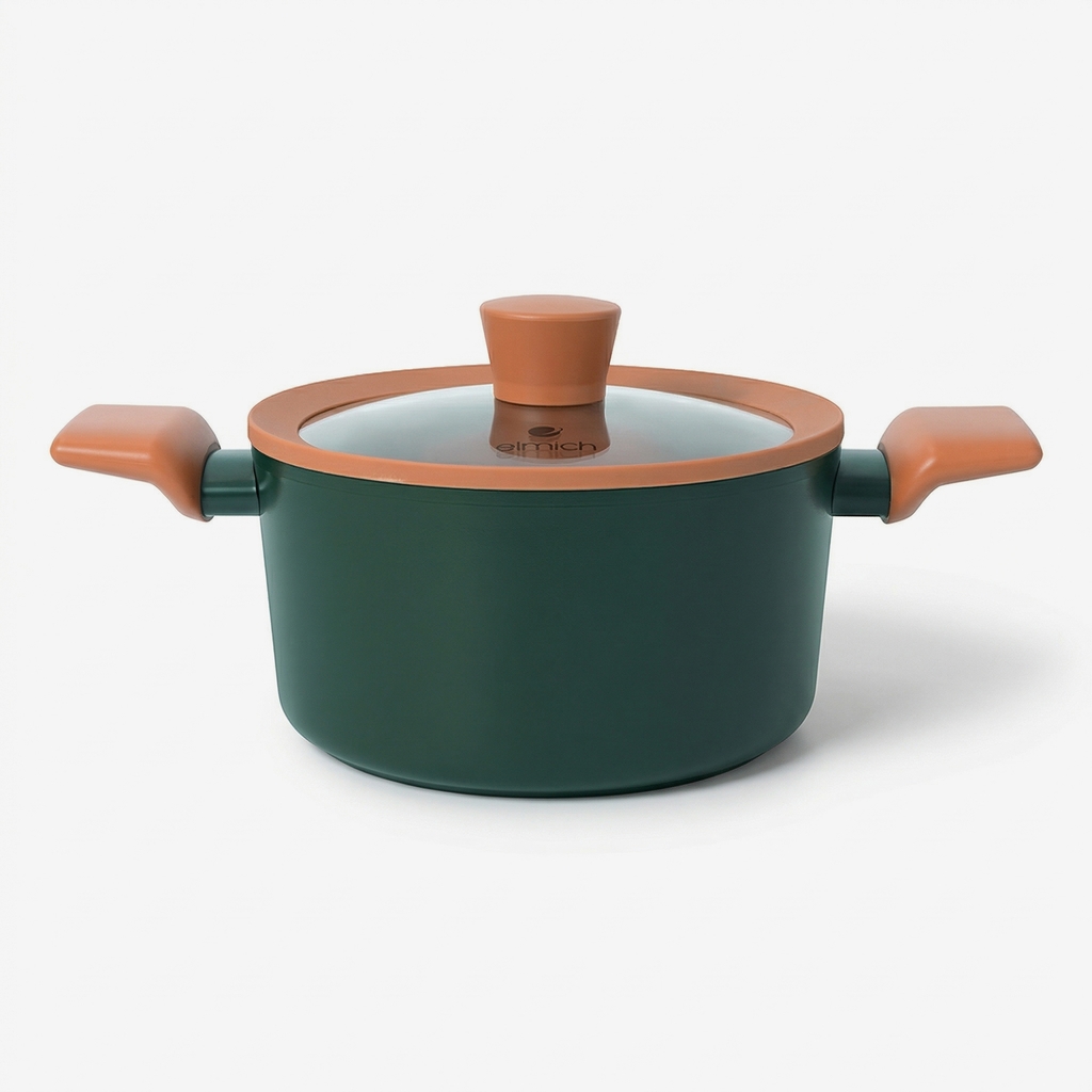 Nồi chống dính ceramic Elmich Harmony EL5540PT 18, 20, 24cm