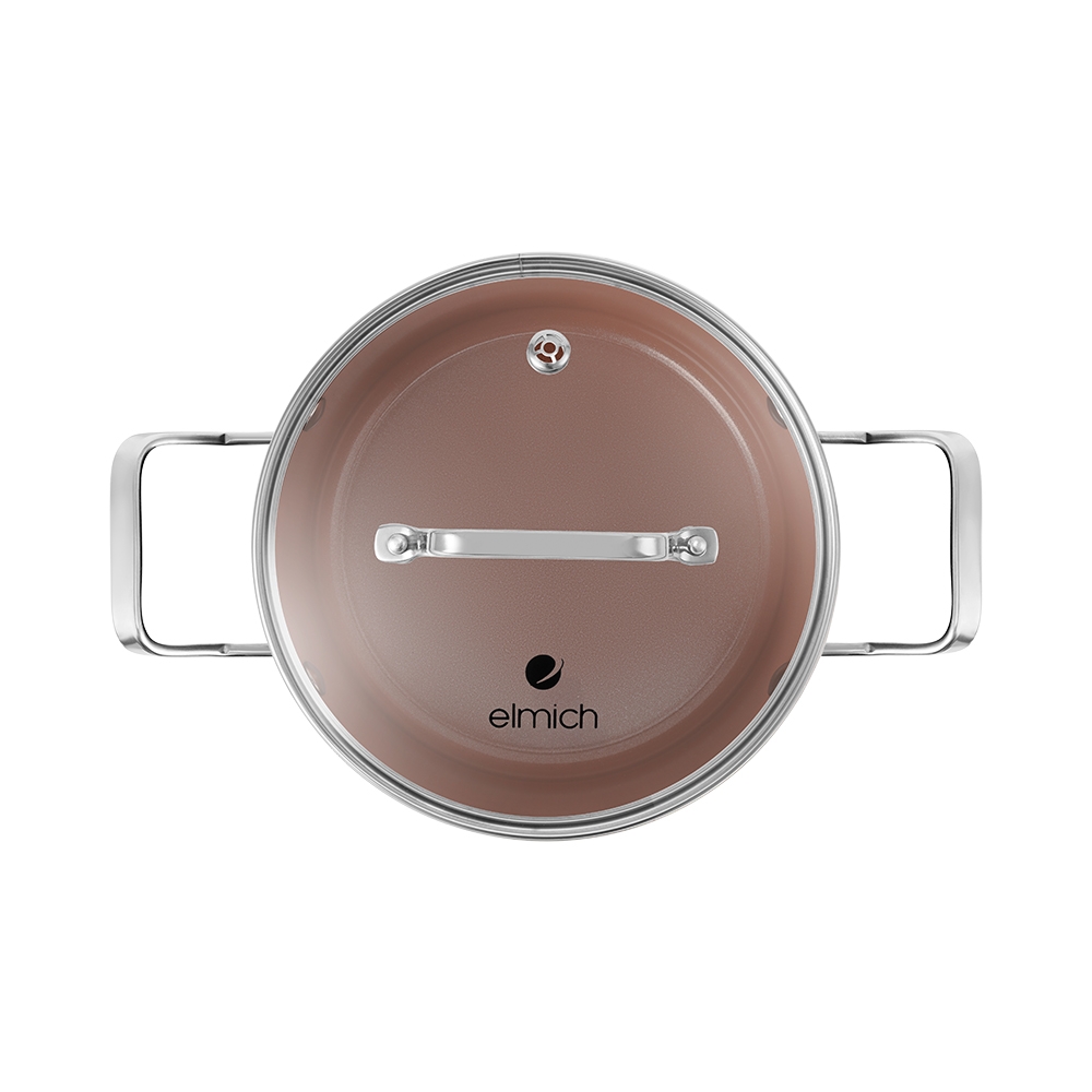 Bộ nồi ceramic Elmich Plus Harmony 16, 18, 20, 24cm