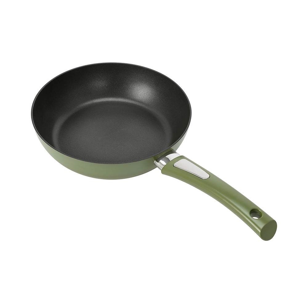 Bộ nồi chảo phủ sứ chống dính Elmich Olive Classic EL-5232OV02 size nồi 18,24, chảo 24cm