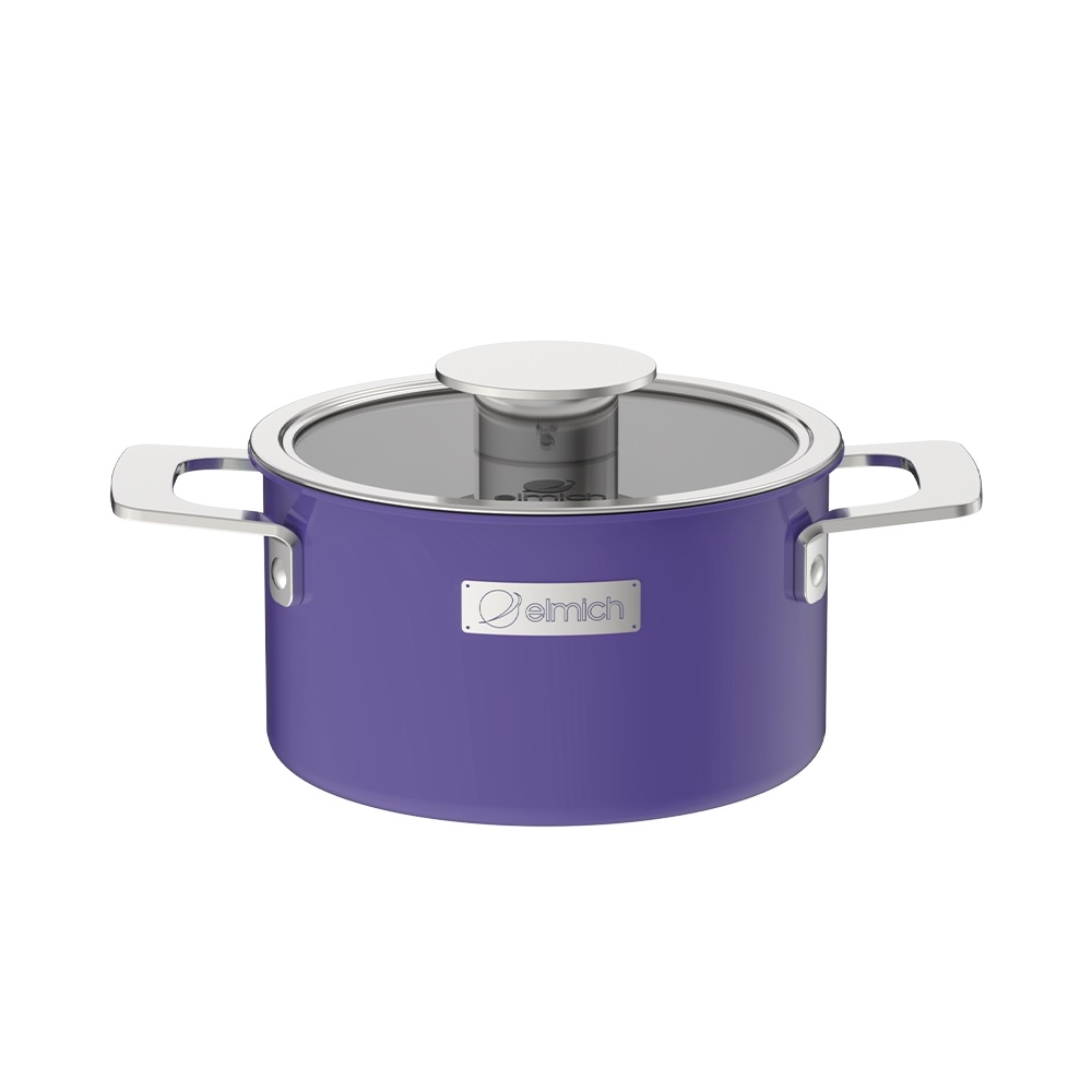 Nồi inox liền khối Elmich Hera - Tím