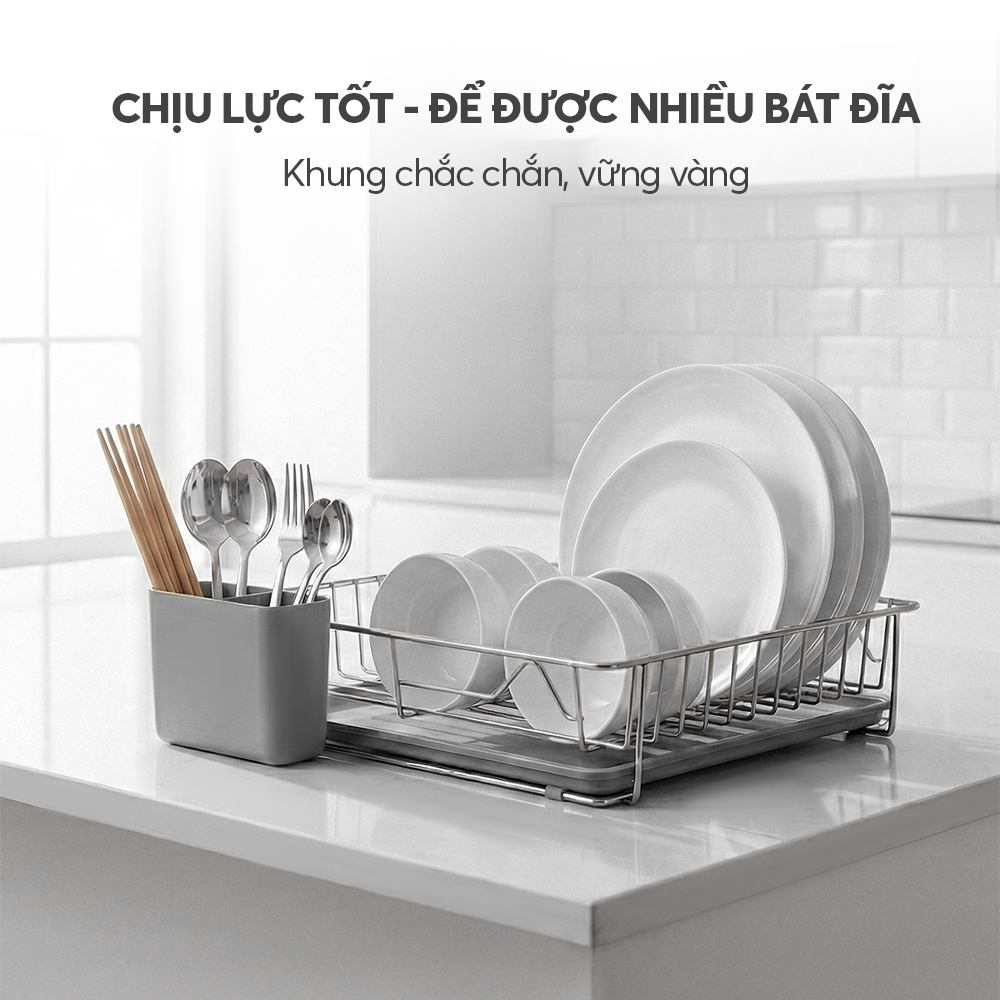 Kệ úp bát đĩa 1 tầng Elmich EL8443