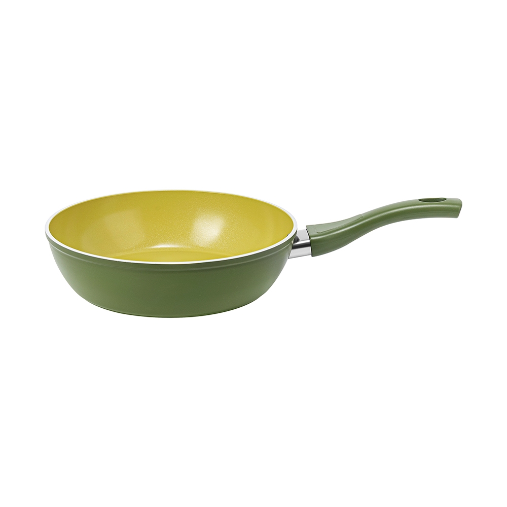 COMBO Chảo chống dính ceramic Elmich Plus Olive size 20,26cm