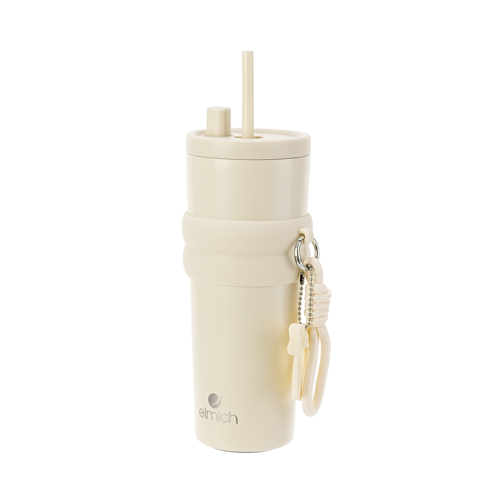 Cốc giữ nhiệt inox 316 Elmich phủ sứ EL1657AW dung tích 750ml