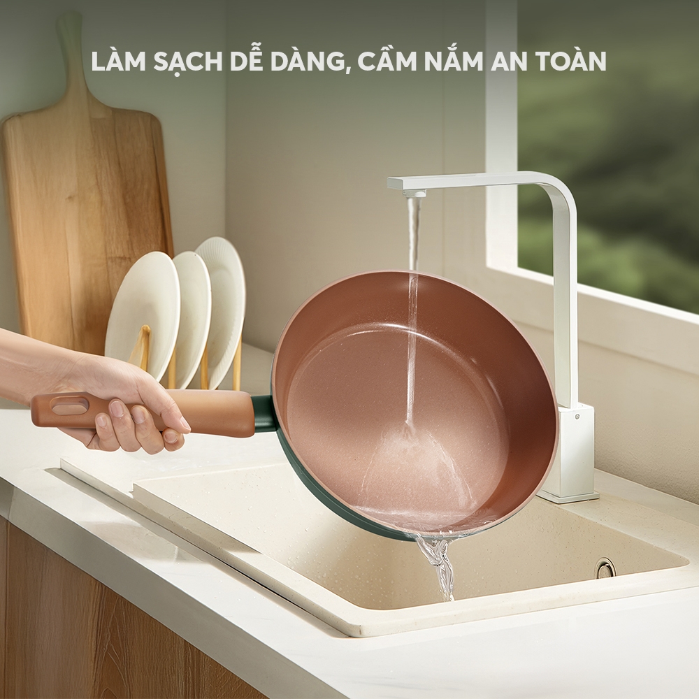 Chảo chống dính ceramic Elmich Plus Harmony EL5986PT