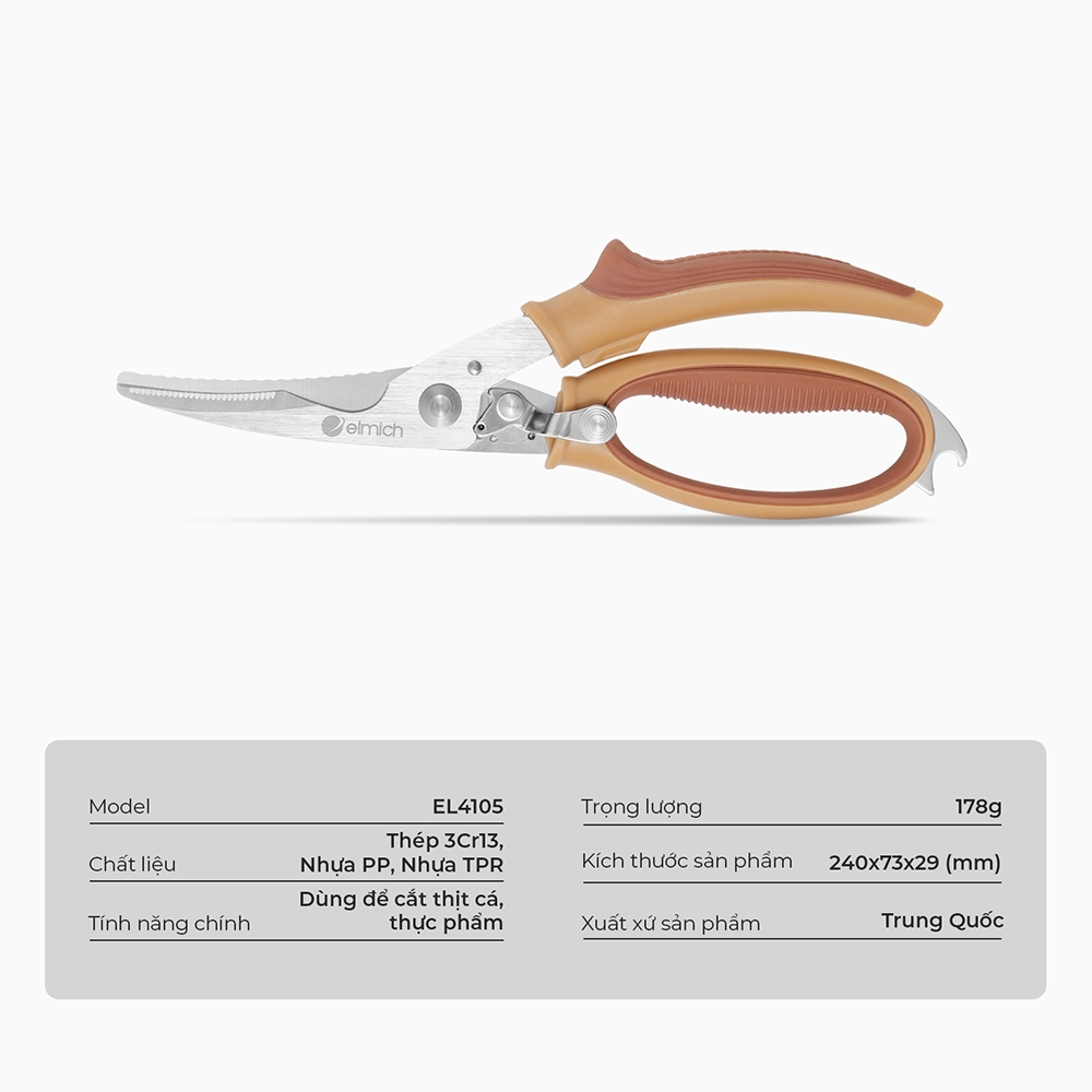 Kéo cắt gà Elmich Plus EL4105