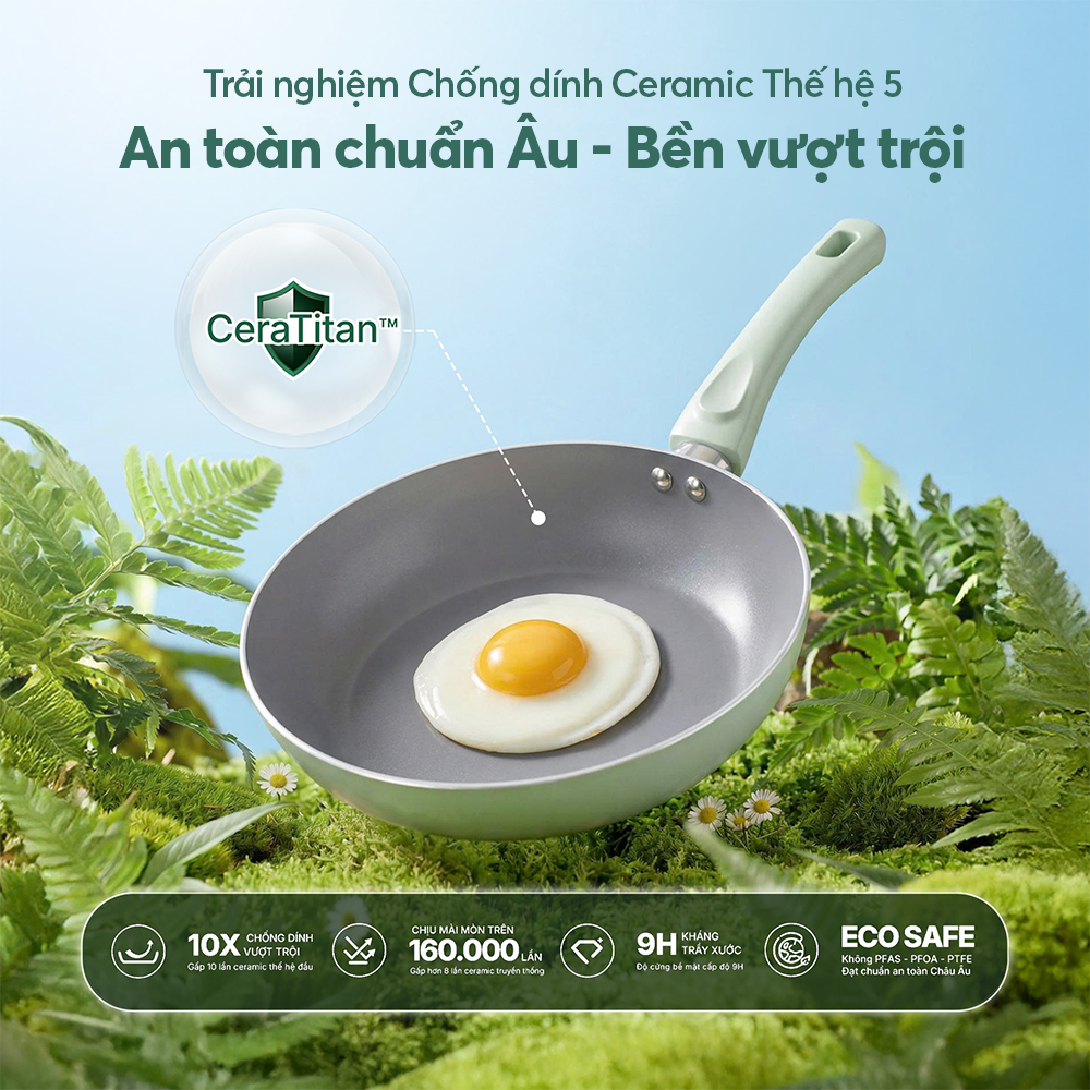 Chảo chống dính Ceramic Elmich Daily Size 26cm