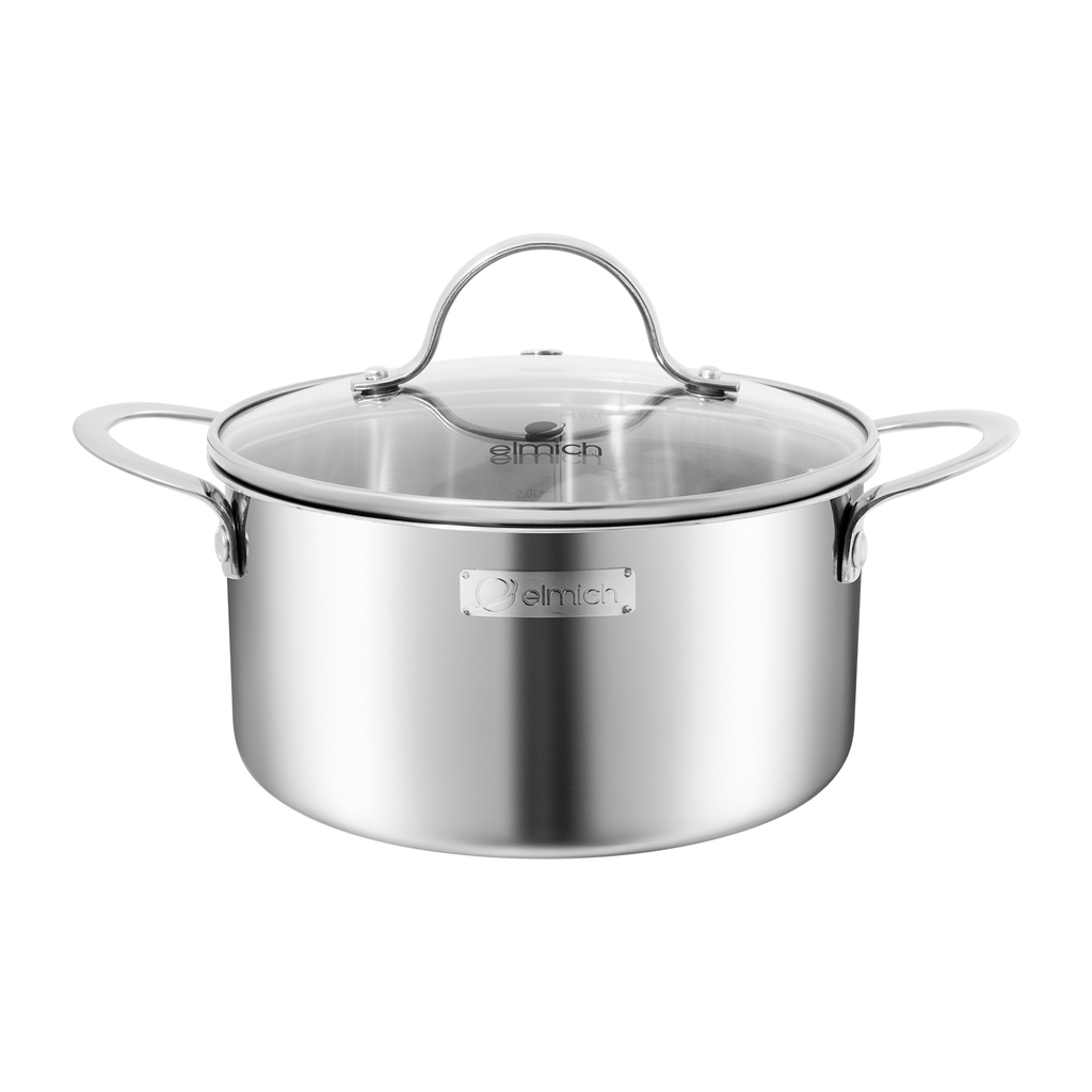 Bộ nồi inox liền khối Elmich EL2487IN01 Size 16,20,24cm