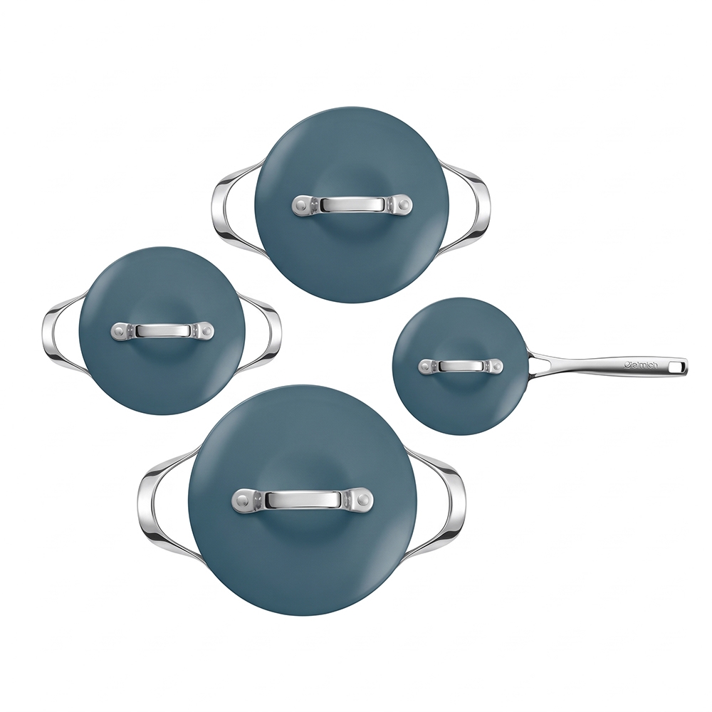 Bộ nồi Ceramic Elmich Premium Zen Quánh 16cm, nồi 18, 20, 24cm