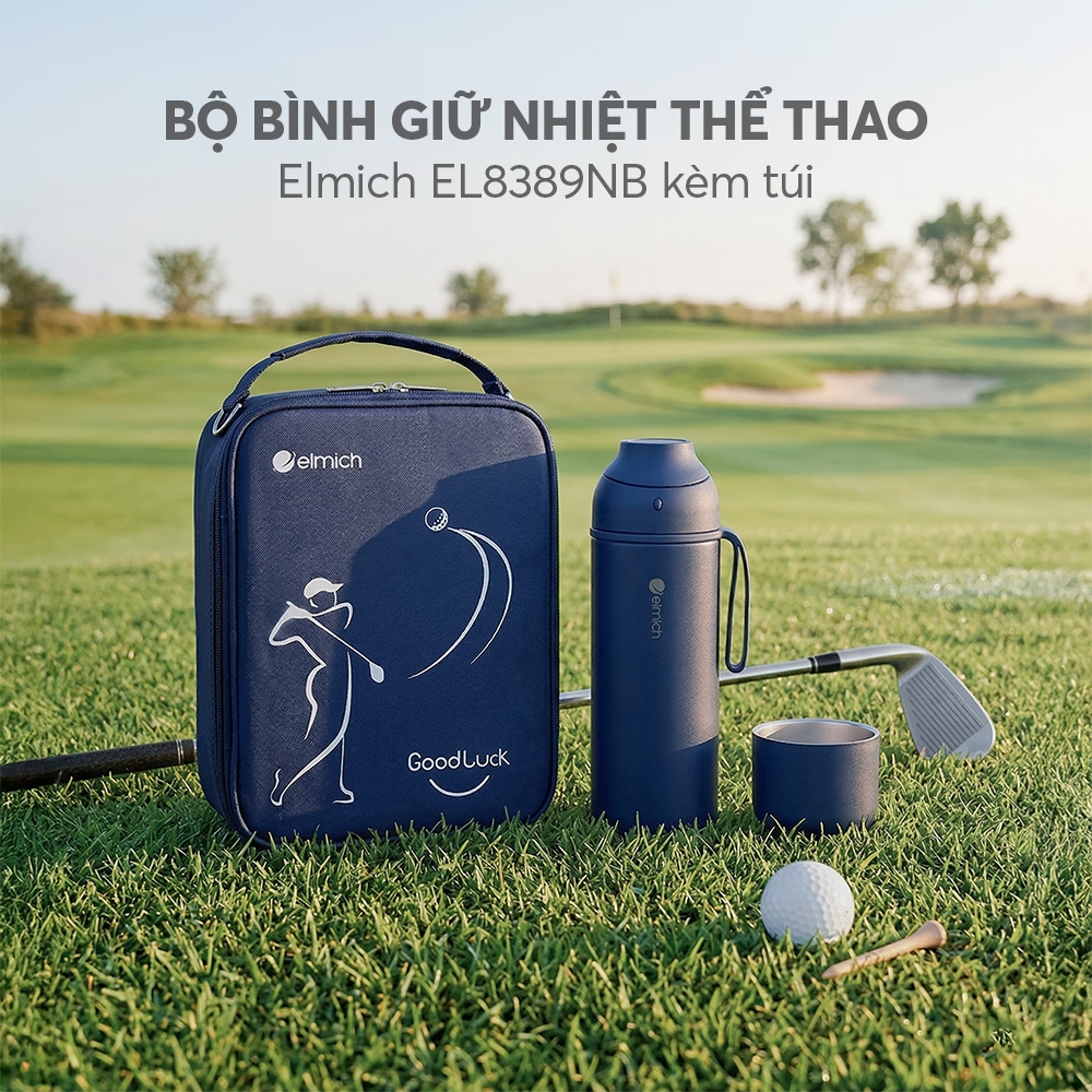 Bộ bình giữ nhiệt thể thao Elmich EL8389NB kèm túi