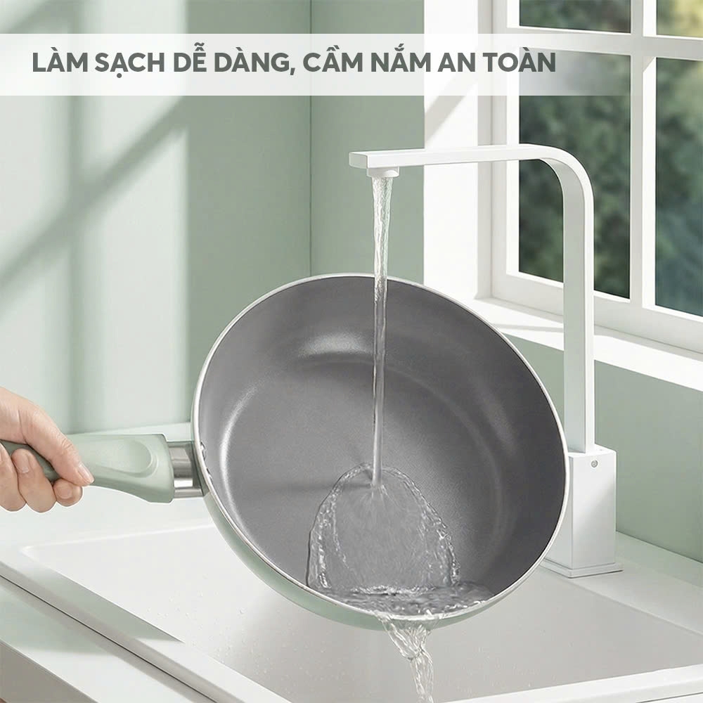 Chảo chống dính ceramic Elmich Daily 24cm