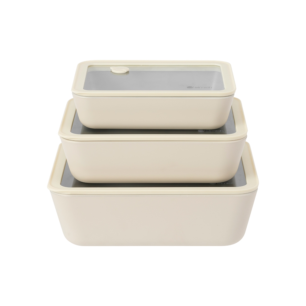 Hộp thủy tinh phủ sứ bảo quản thực phẩm Elmich dung tích 1550ml EL4016