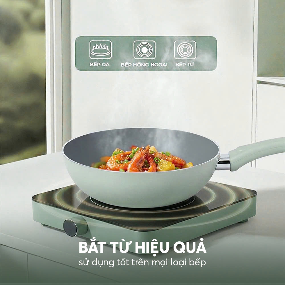Chảo chống dính ceramic Elmich Daily 24cm