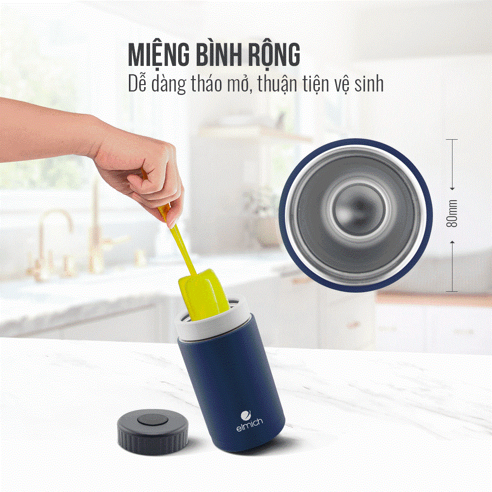 Bình giữ nhiệt inox 304 Elmich EL-8012OL dung tích 600ml
