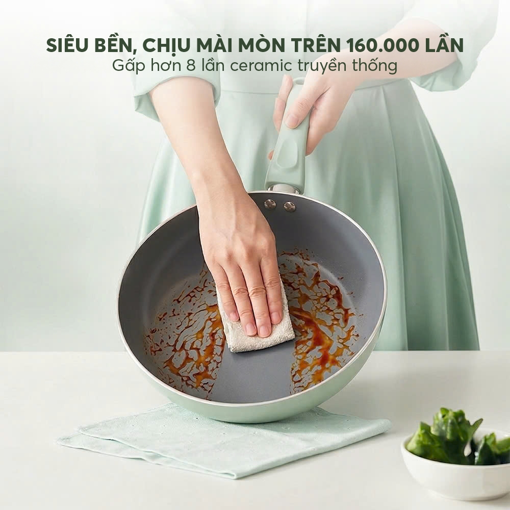 Chảo chống dính ceramic Elmich Daily 24cm