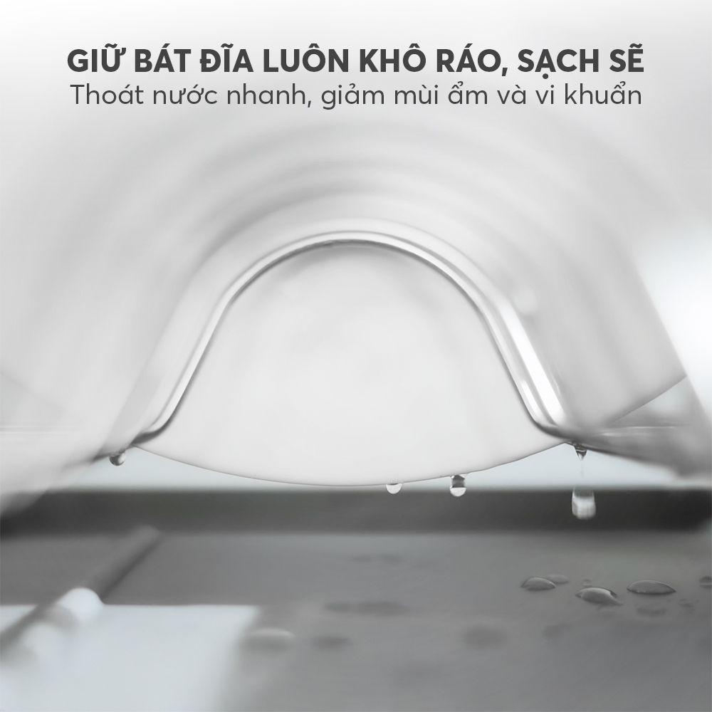 Kệ úp bát đĩa 1 tầng Elmich EL8443
