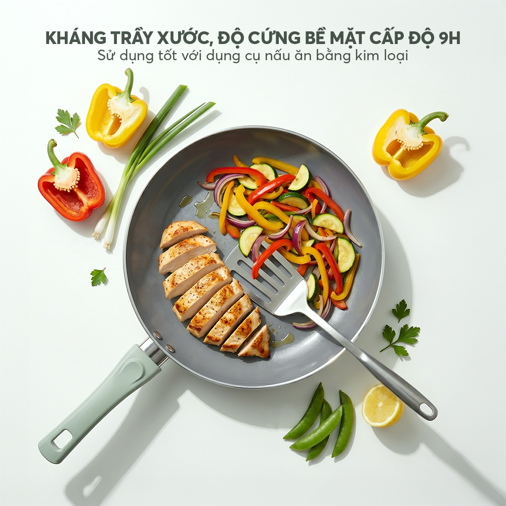 Chảo chống dính ceramic Elmich Daily 24cm