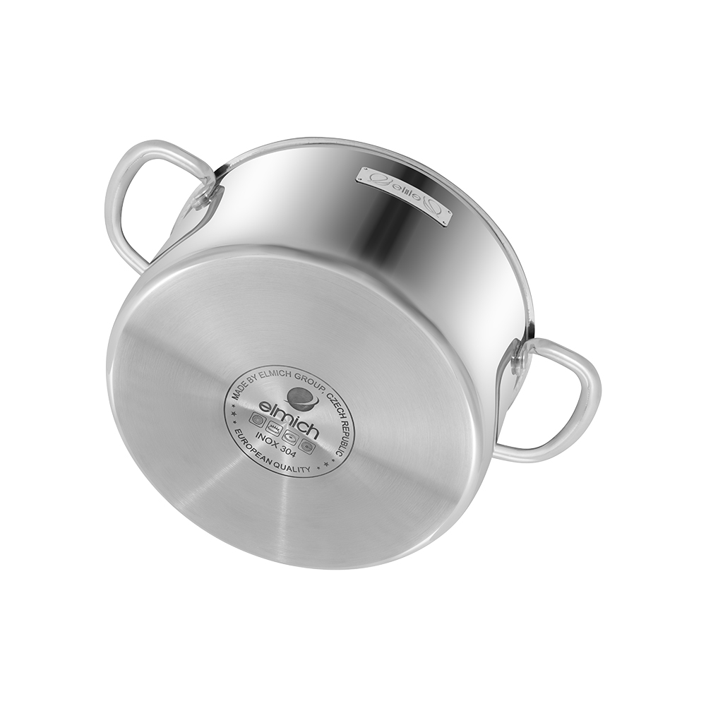 Bộ nồi chảo inox  liền khối Elmich Trimax EL2486IN01 Size 16,20,24, chảo 20,24cm
