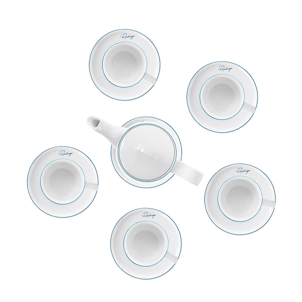 Bộ bình trà 1,2L bằng sứ Elmich RoseDesign EL-0216