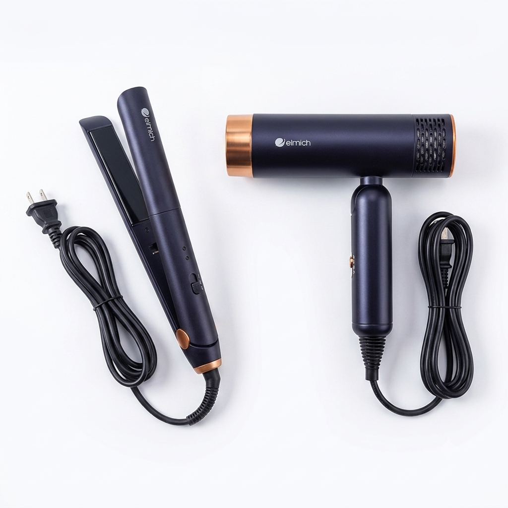 Combo Máy Sấy Elmich HDE8594 & Máy Là Tóc HDE8595