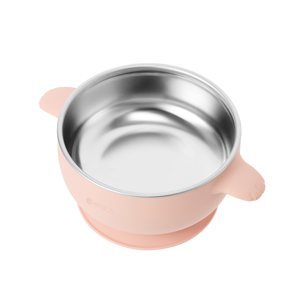 Bát ăn cơm trẻ em platinum silicone Elmich Daily