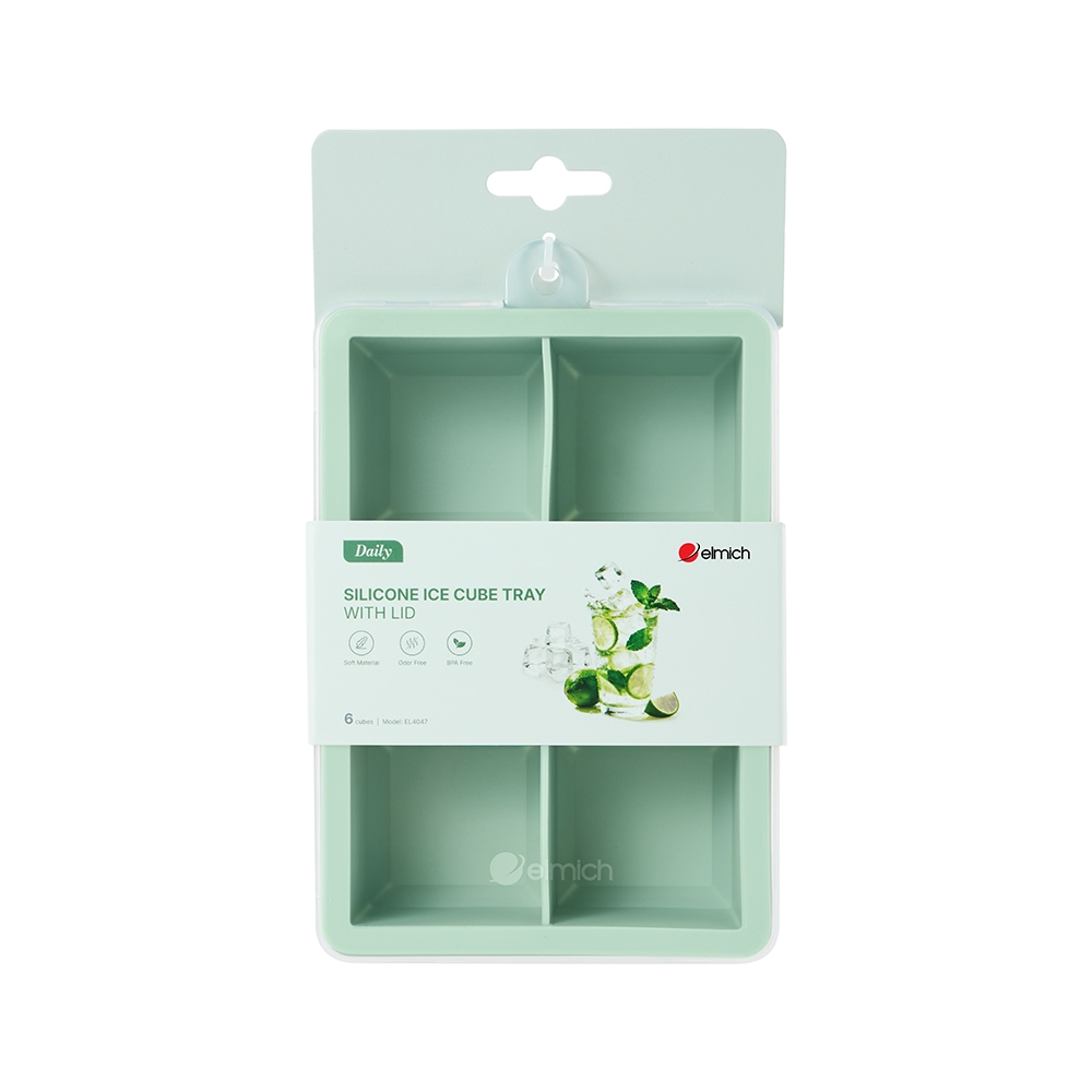 Khay làm đá silicone 6 ô Elmich Daily