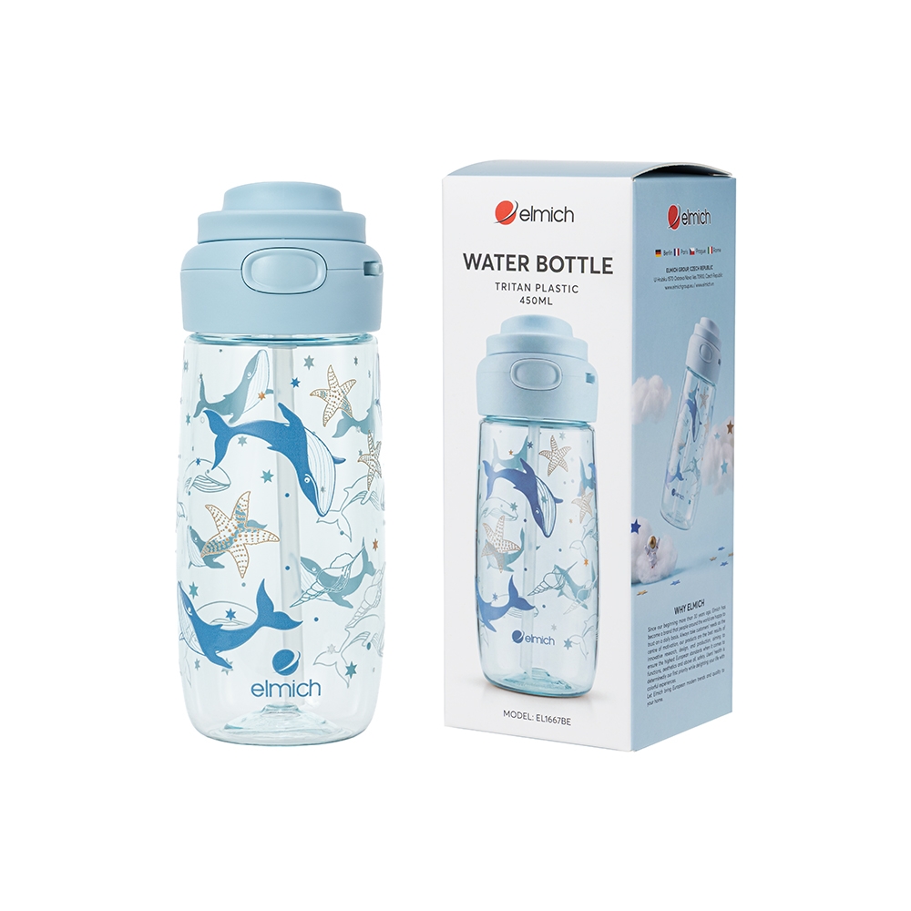 Bình nước trẻ em Elmich EL1667BE dung tích 450ml