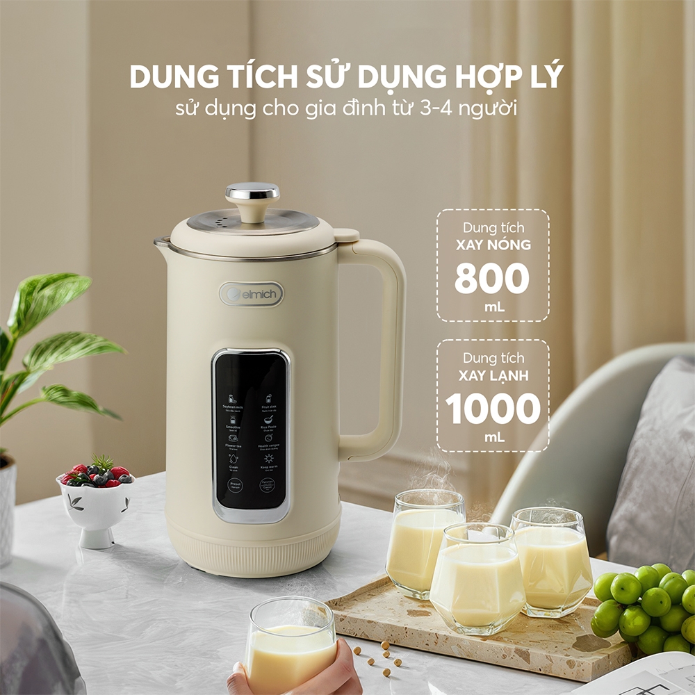 Máy làm sữa hạt Elmich 1L CBE-8650