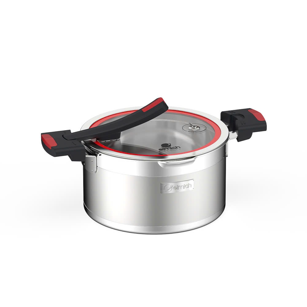 Bộ nồi Inox liền khối Elmich Milano EL-8093 size 16, 18, 22, chảo 26cm