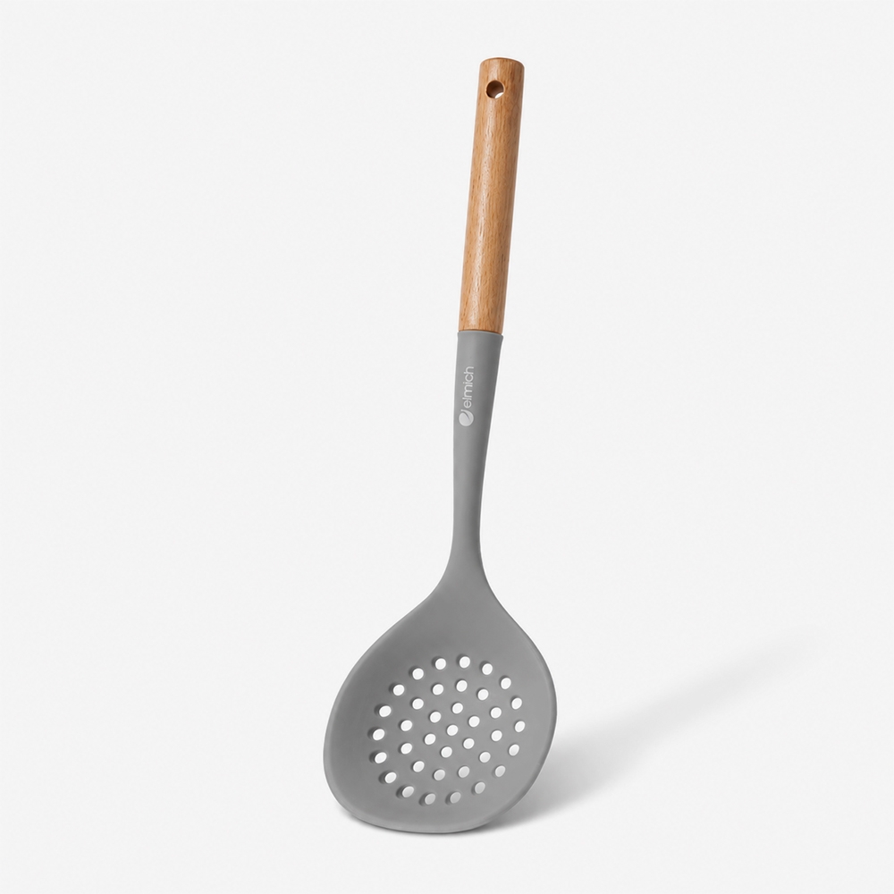 Muôi vớt silicone cán gỗ Elmich Daily